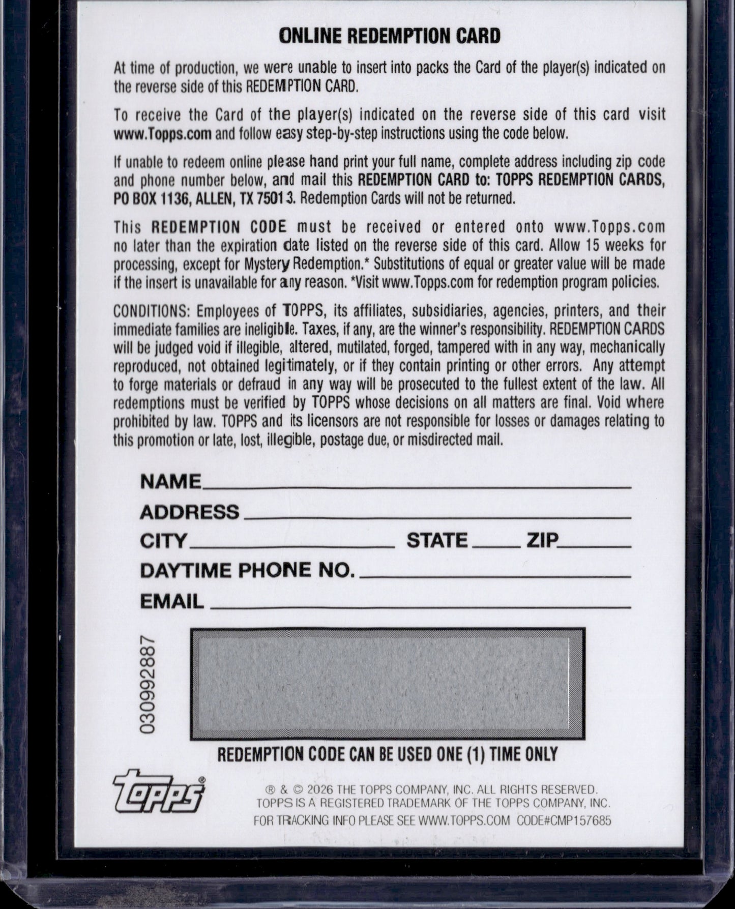 2026 Bowman Chrome Prospects Seong-Jun Kim HTA Choice Refractor Redemption