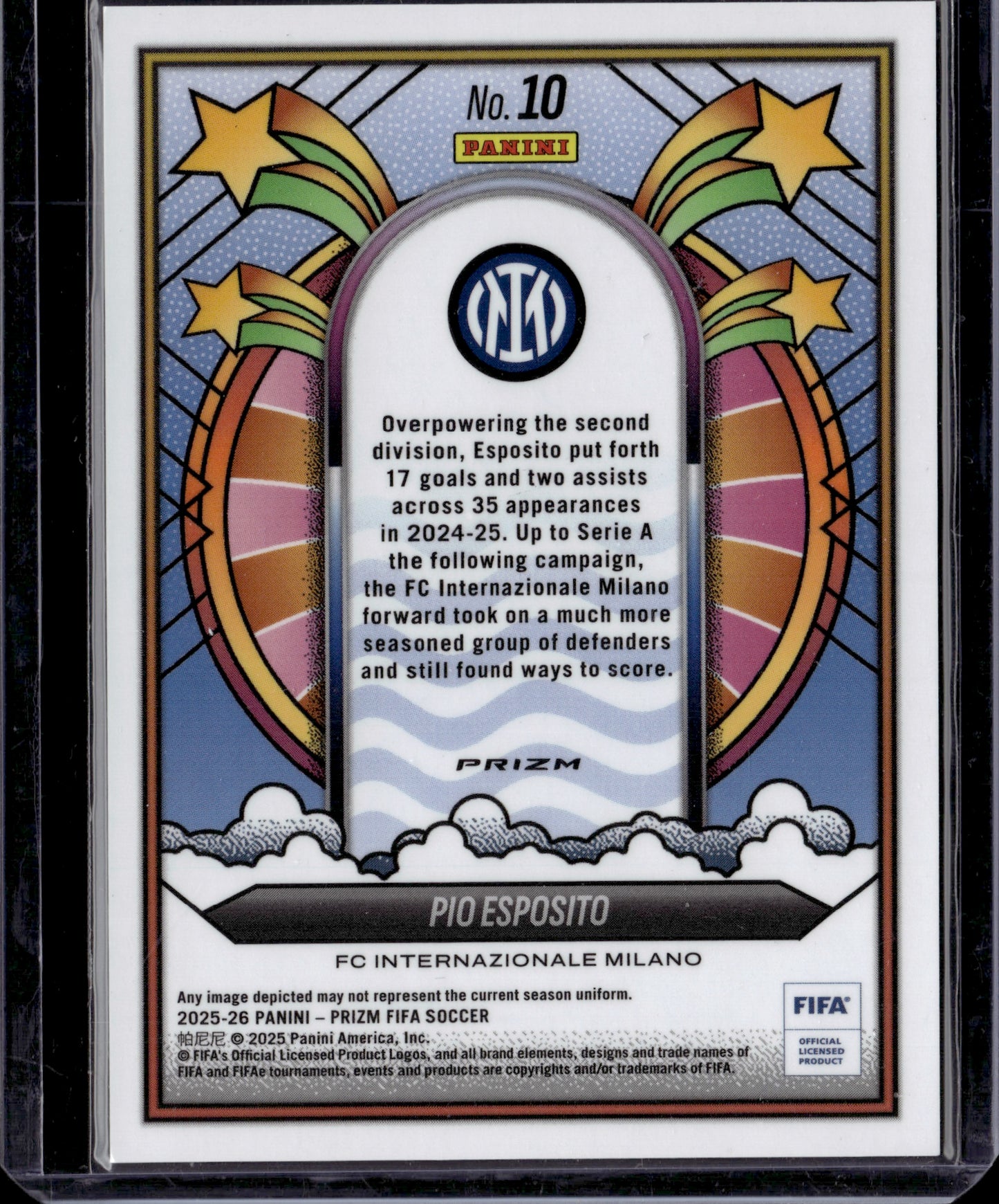 2025 Panini Prizm Groovy Pio Esposito RC #10 RC