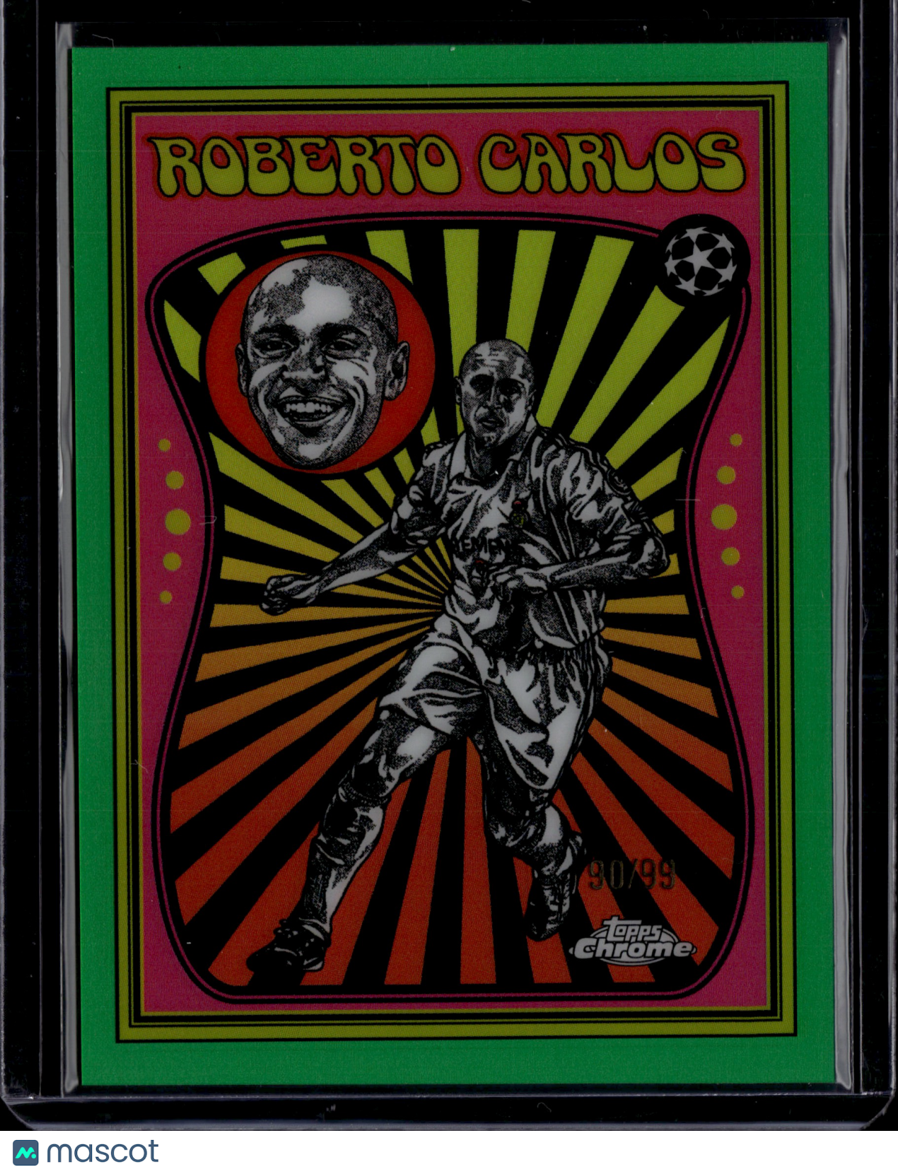 2026 Topps Chrome Ultra Violet All-Stars Roberto Carlos #UV-9 Green /99
