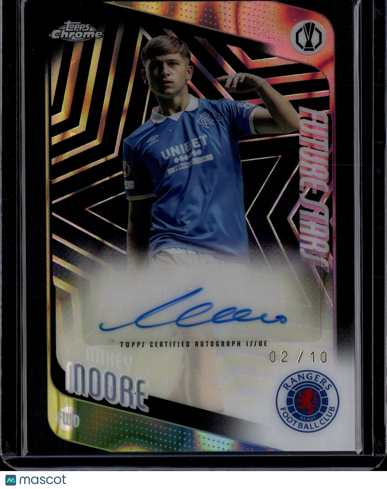 2026 Topps Chrome UEFA Club Competitions Future Stars Mikey Moore Black /10