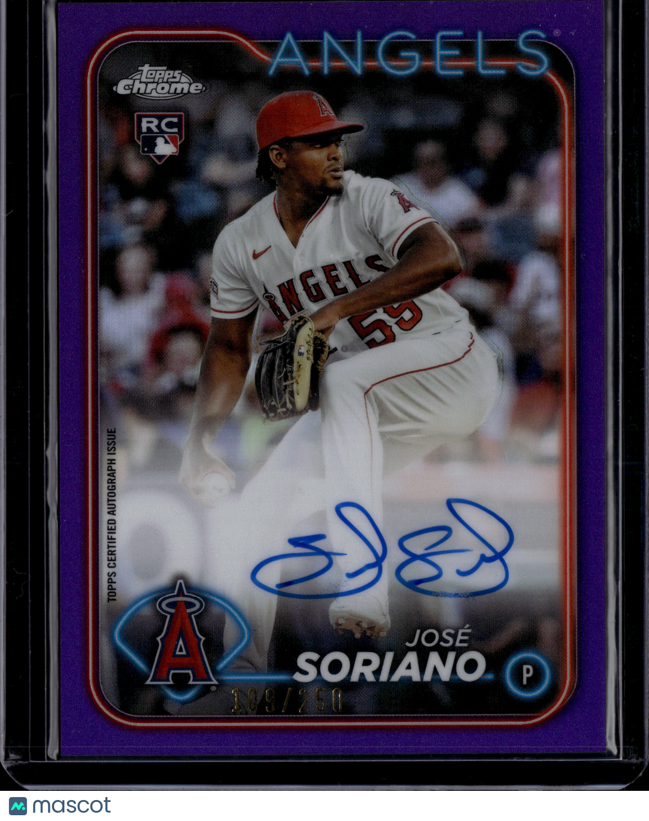 2024 Topps Chrome José Soriano #RA-JS Purple Auto /250