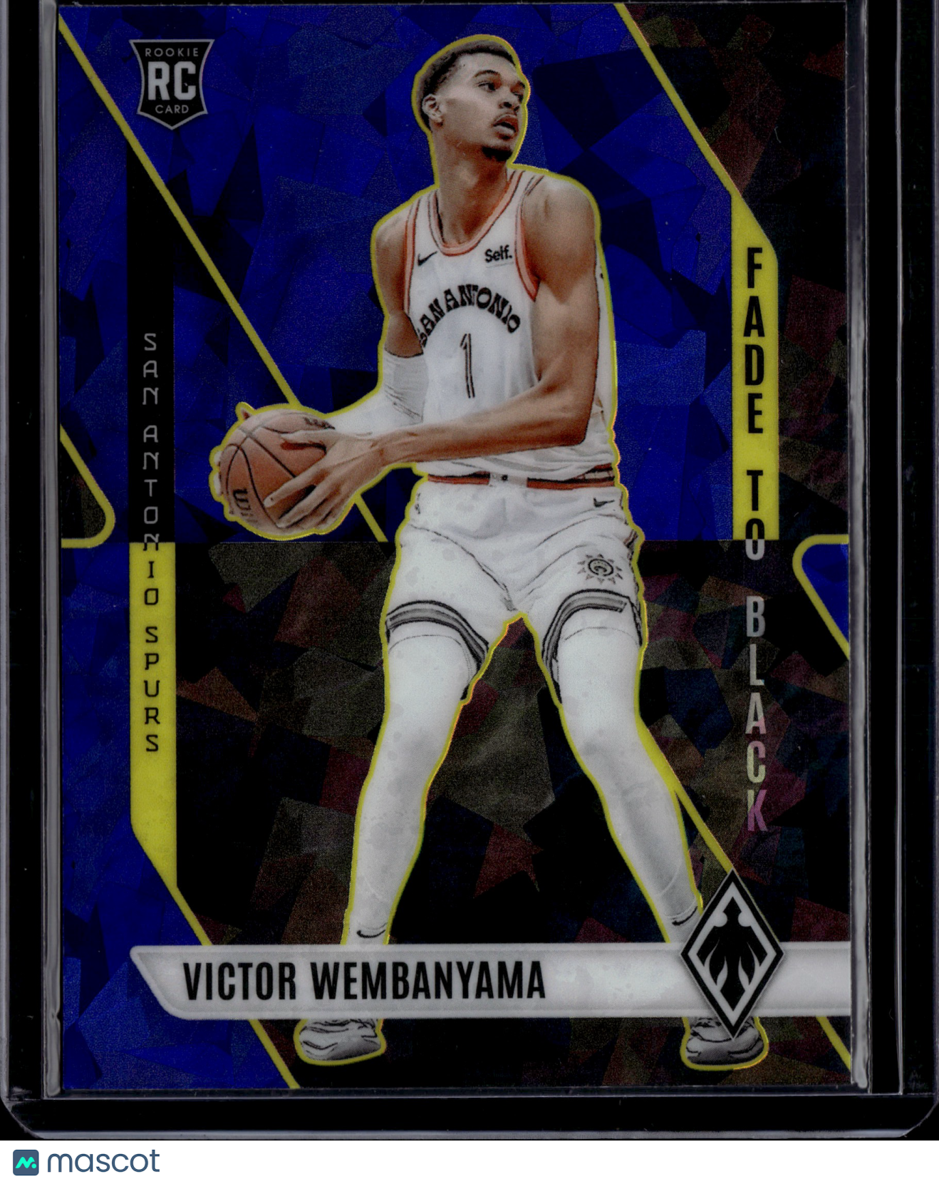 2024 Panini Phoenix Fade to Black Victor Wembanyama Blue Ice #11 RC