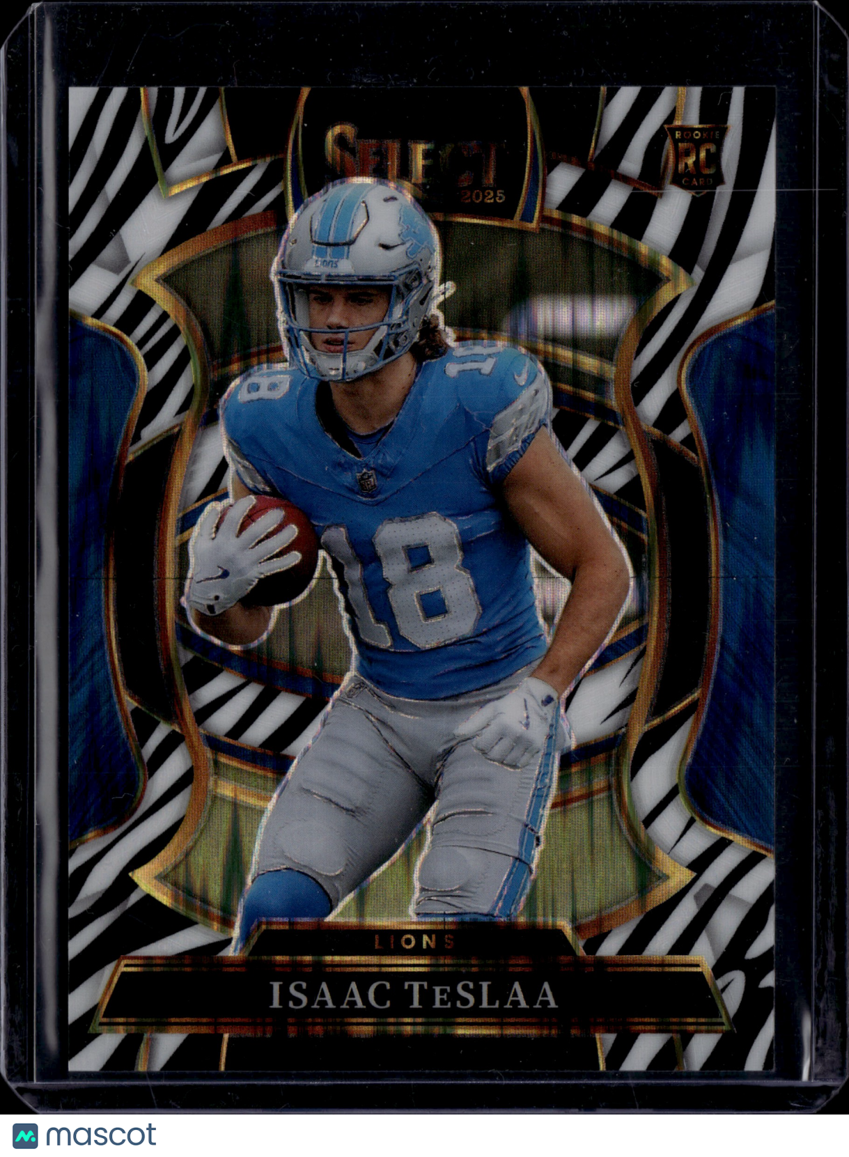 2026 Panini Select Prizm Concourse Isaac TeSlaa #70 Zebra SP RC