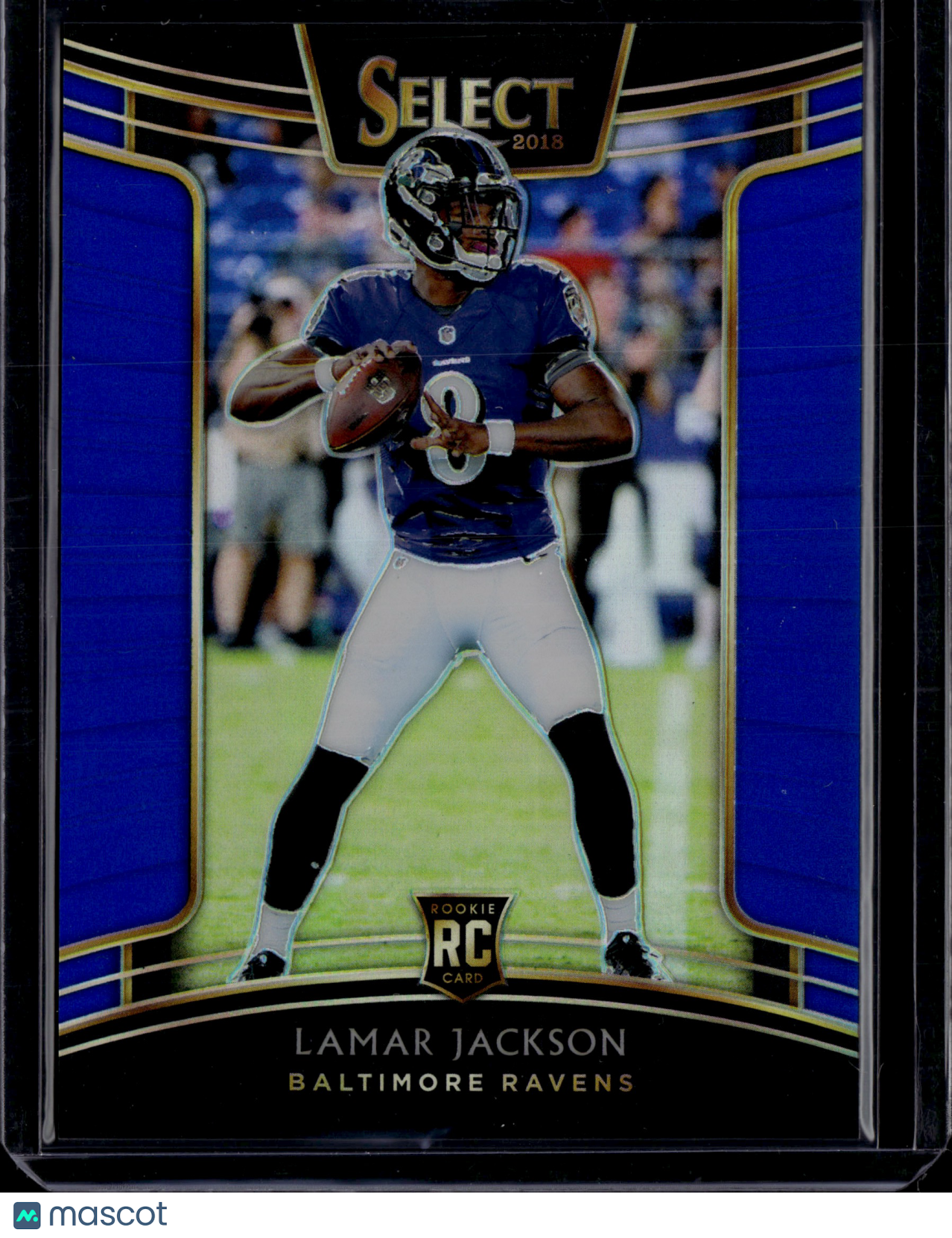 2019 Panini Select Prizm Concourse Lamar Jackson #70 Blue RC /175