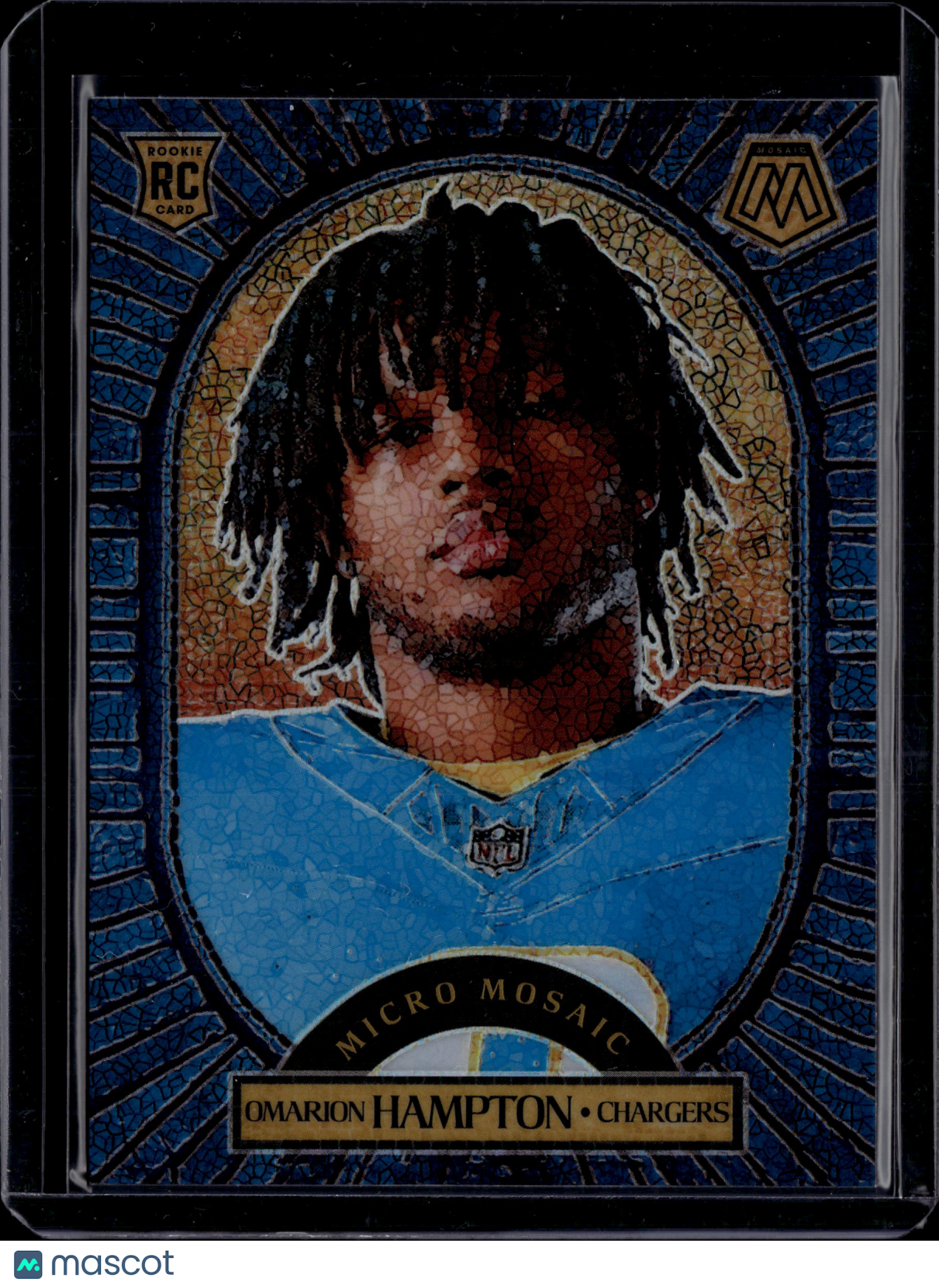 2025 Panini Mosaic Football Micro Mosaic Omarion Hampton #11 RC