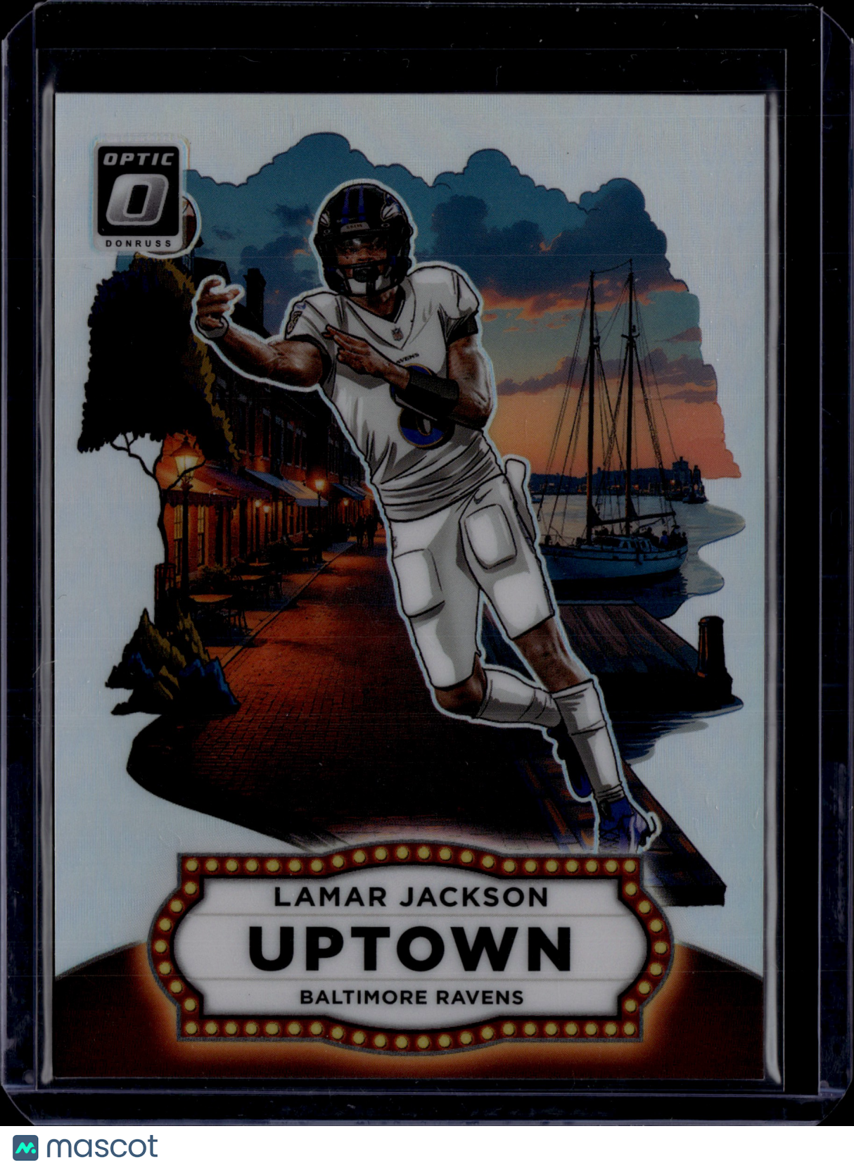 2025 Panini Donruss Optic Prizm Uptown Lamar Jackson #13