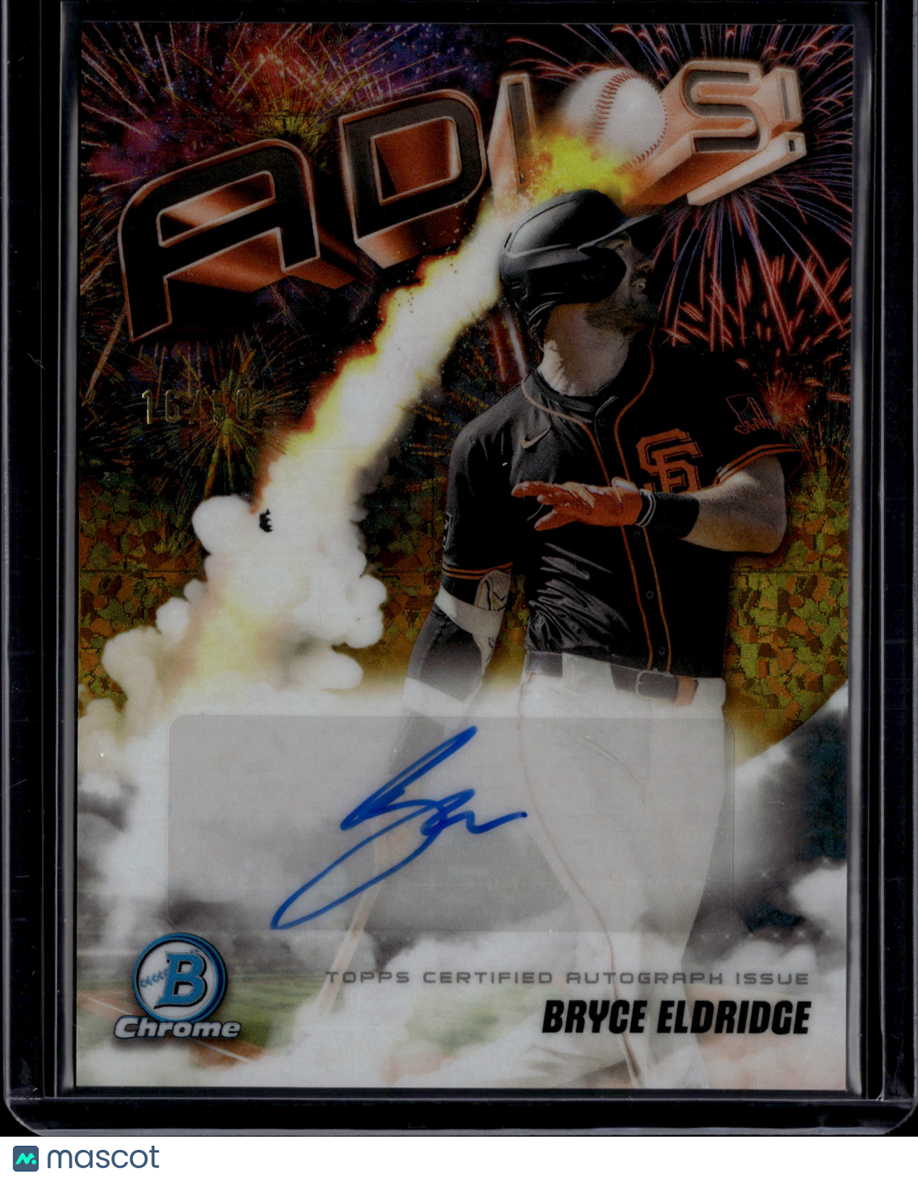 2025 Topps Bowman Chrome Adios! Bryce Eldridge Auto /50 #AAV-BE