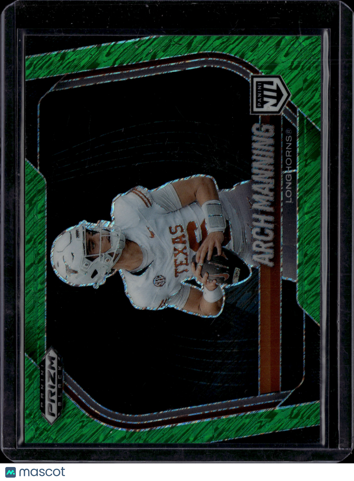 2026 Panini Prizm Black Arch Manning #197 Green SSP /7