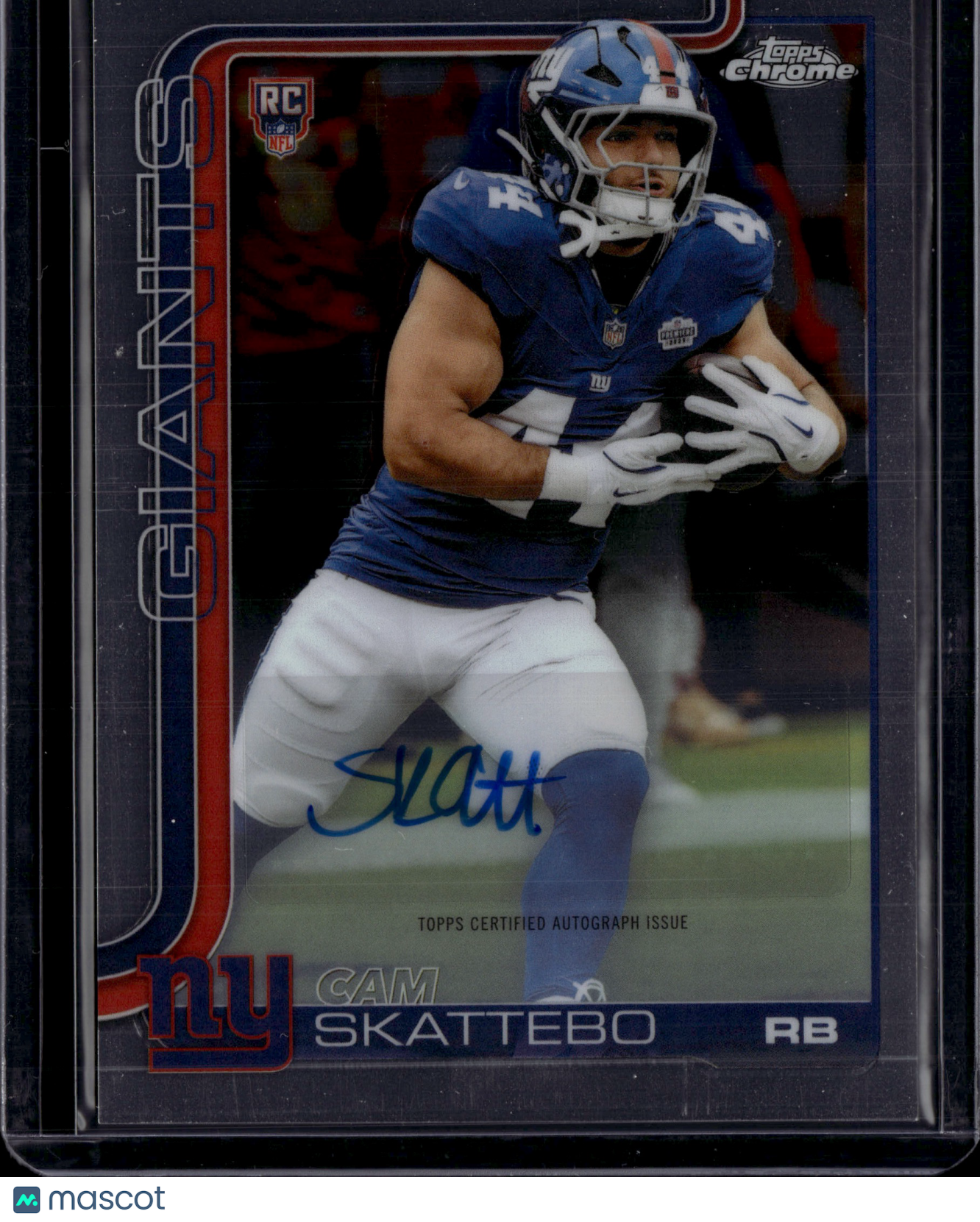 2025 Topps Chrome Cam Skattebo Auto #RA-CS RC