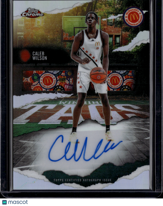 2025 Topps Chrome McDonald's All American Winning Tags Caleb Wilson #WT-CW