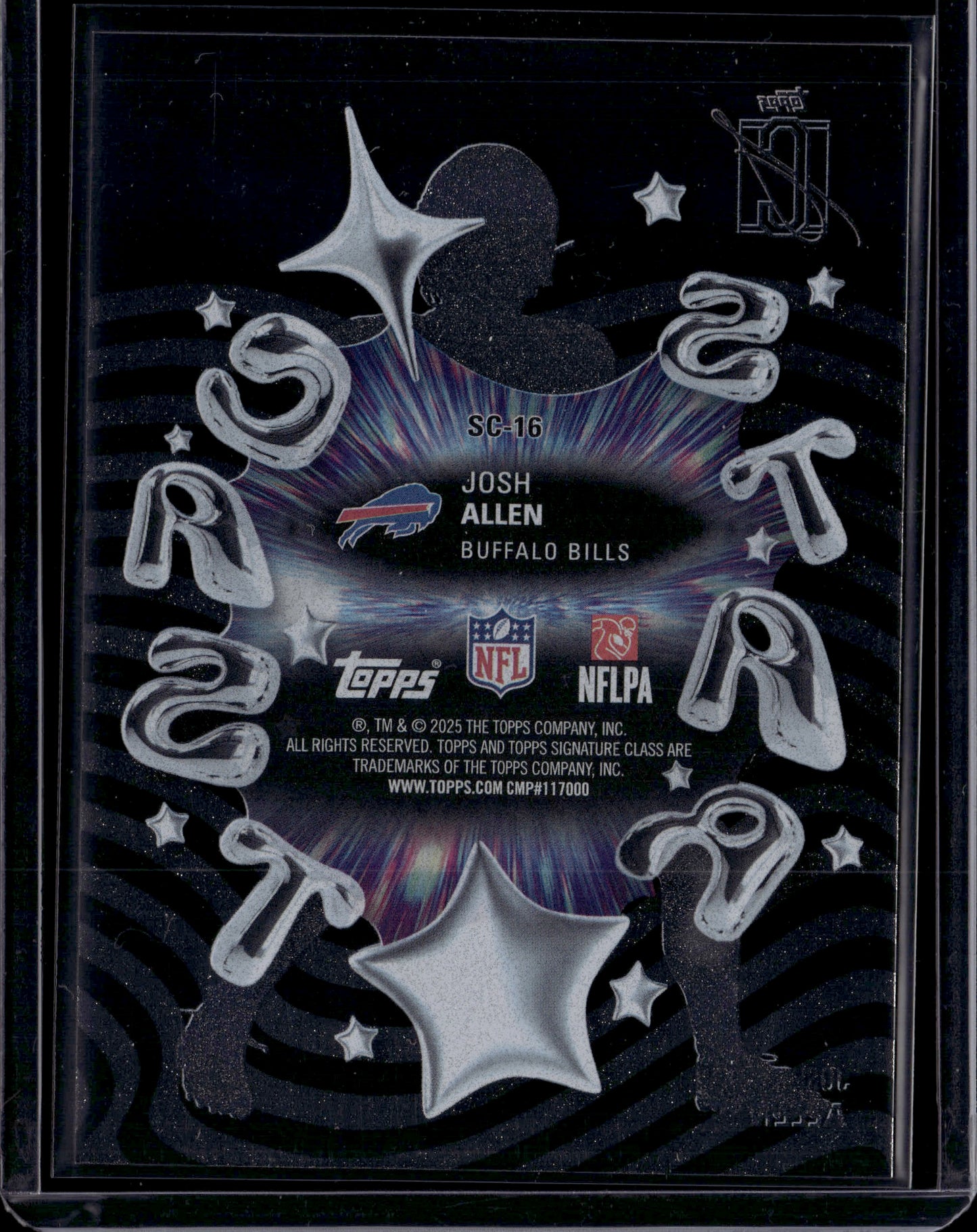 2025 Topps Signature Class Starcast Josh Allen #SC-16 Black