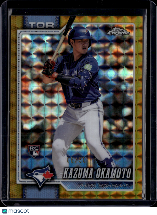 2026 Topps Chrome Kazuma Okamoto #78 Gold RC /50