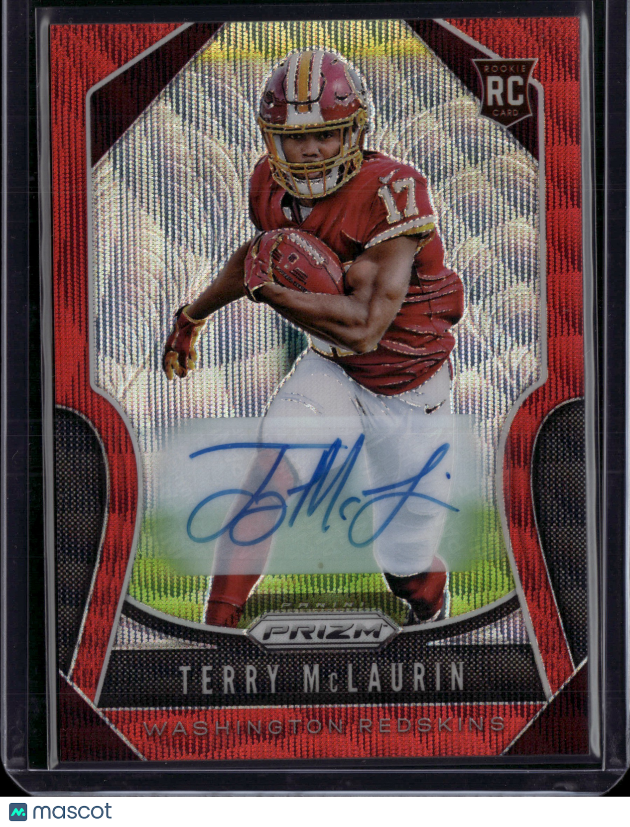 2019 Panini Prizm Terry McLaurin #353 Red Wave Auto /149 RC