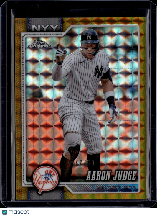 2026 Topps Chrome Aaron Judge #100 Gold /50