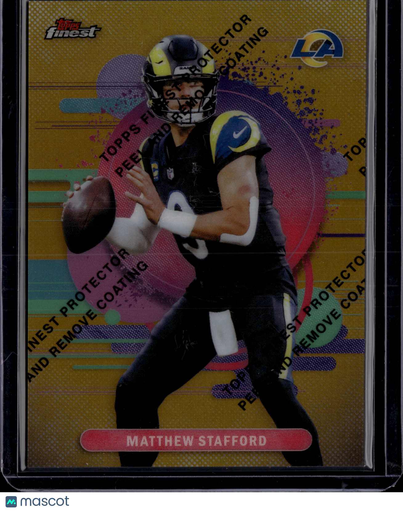 2025 Topps Finest Matthew Stafford #139 Gold Refractor /25