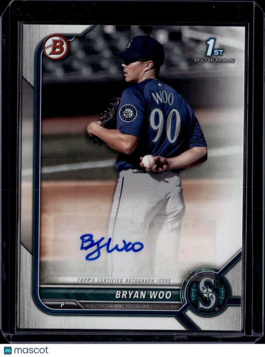 2022 Bowman Paper Prospects Autographs Bryan Woo #PPA-BW 1st Bowman