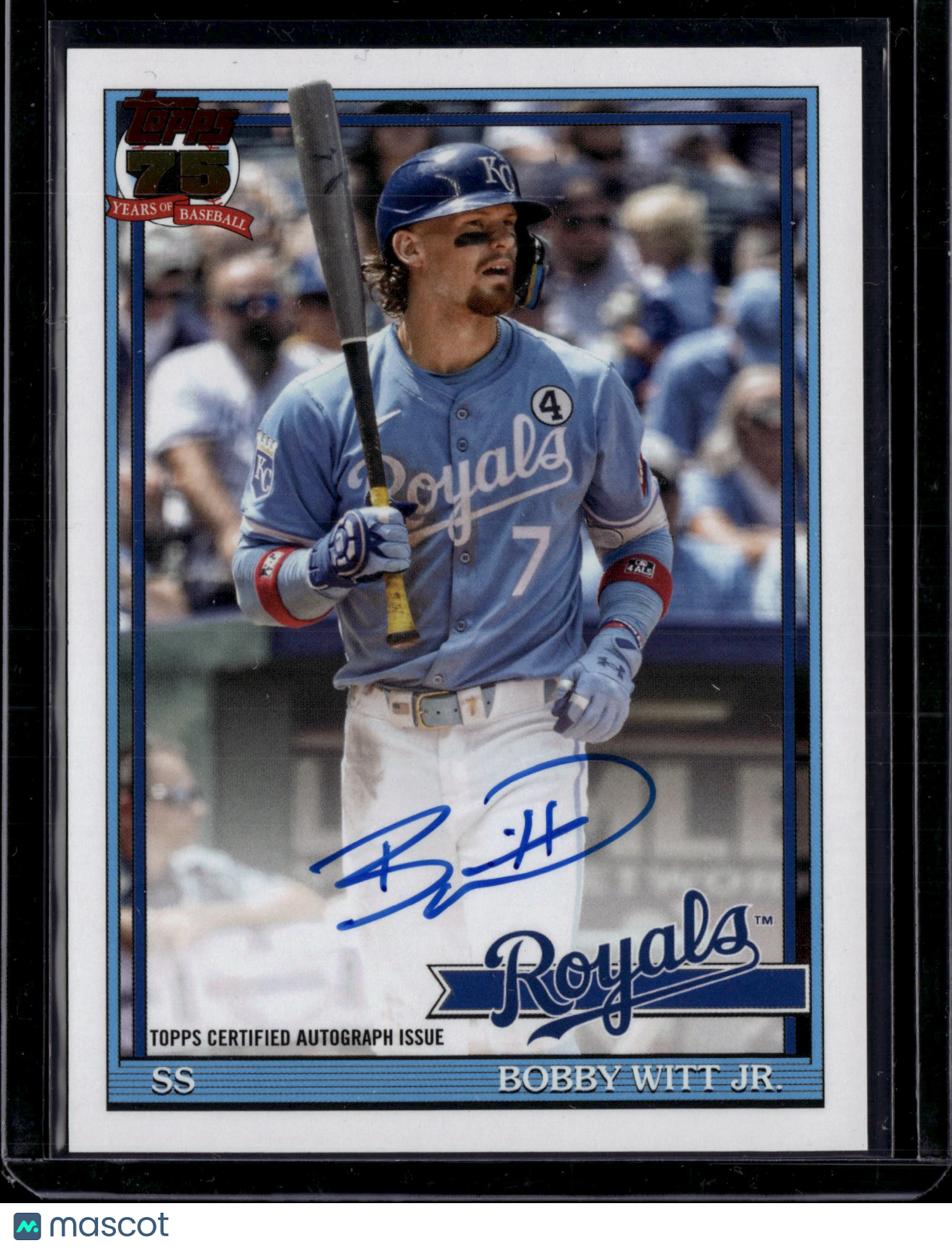 2026 Topps Baseball Bobby Witt Jr. Auto #91A-BW