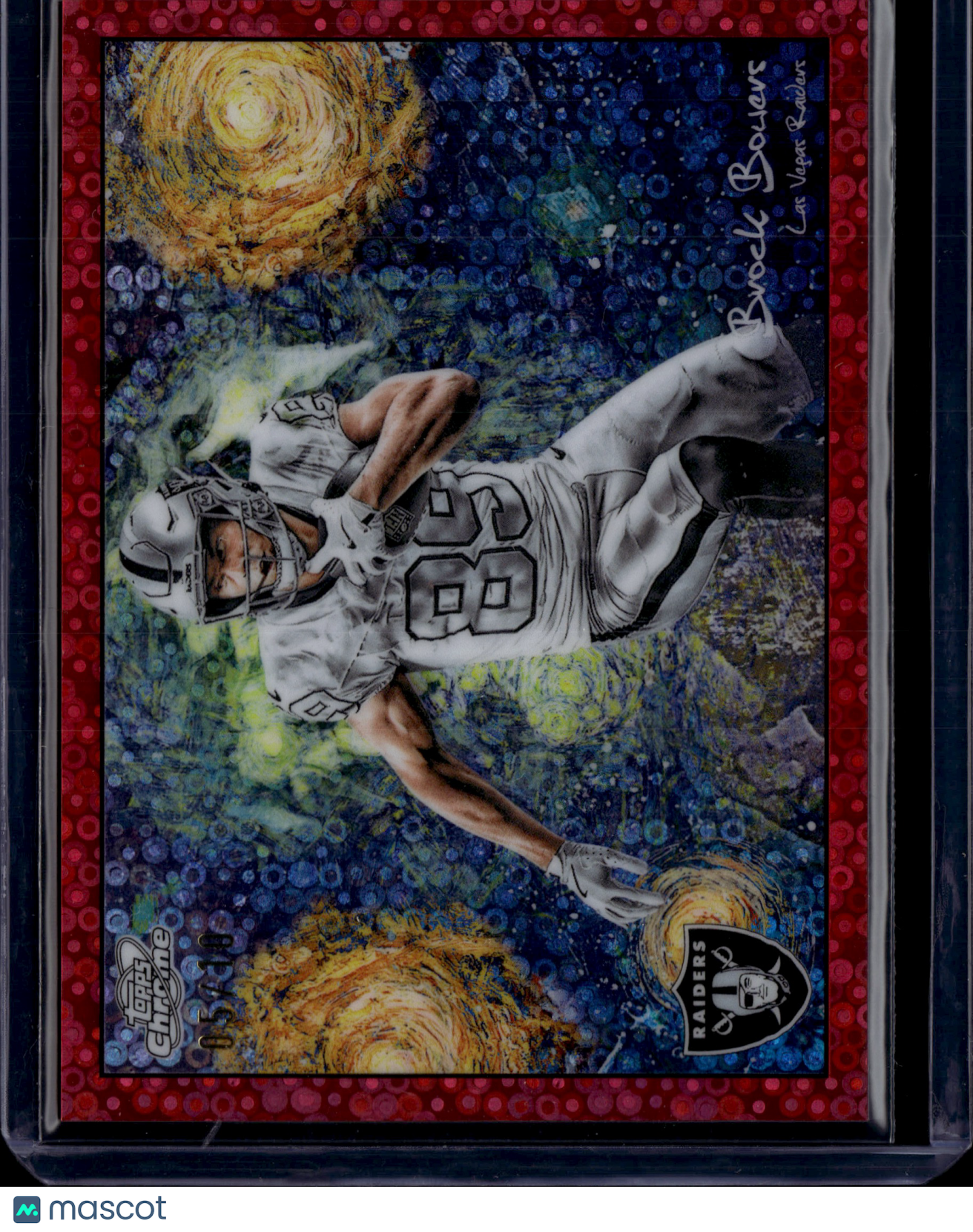 2025 Topps Chrome Starry Night Brock Bowers #STN-21 Red /5