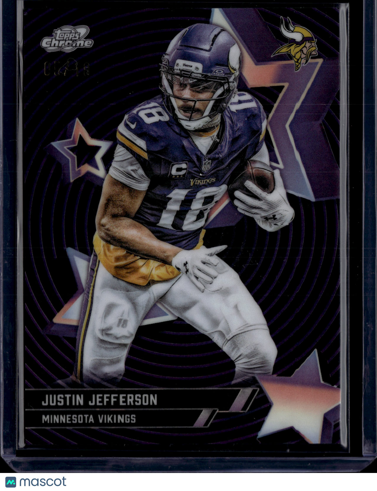 2025 Topps Chrome Starfractor Justin Jefferson /10 #SF-35