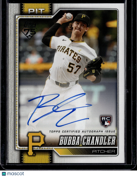 2026 Topps Series One Bubba Chandler Auto #283 RC