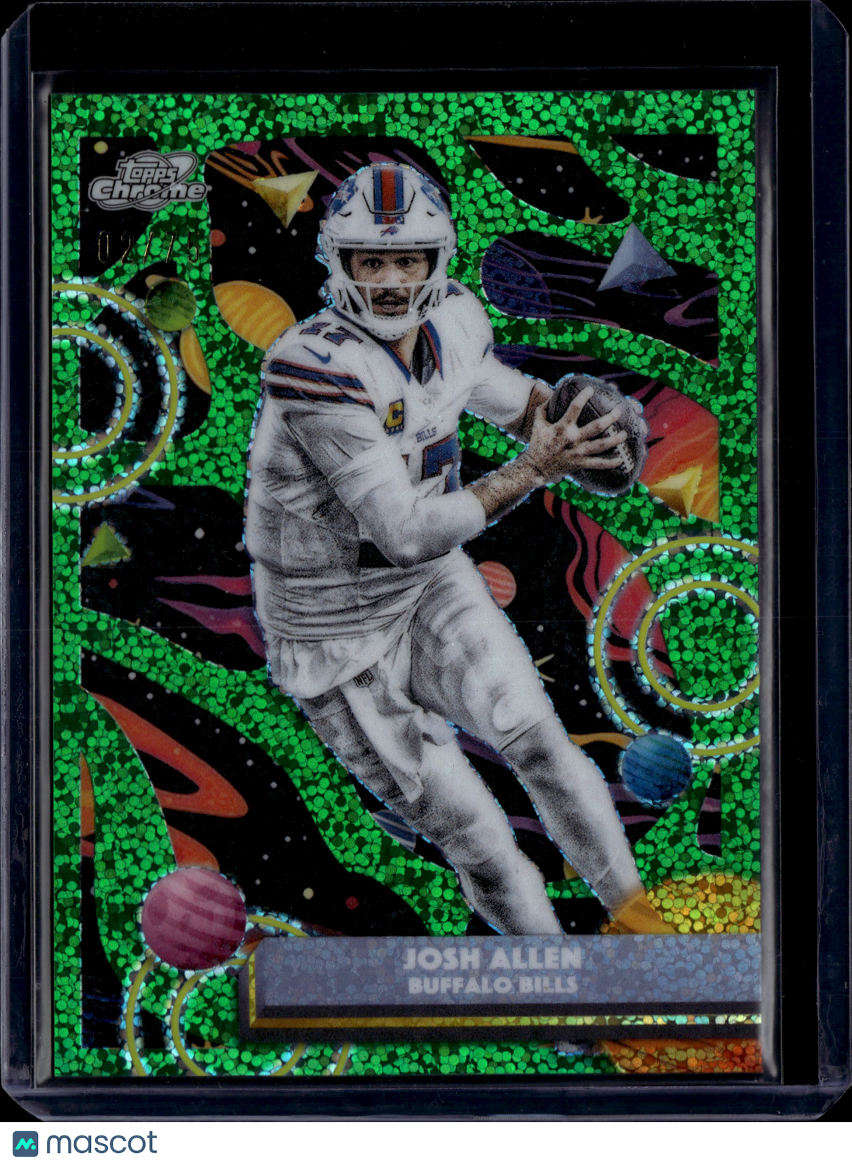 2025 Topps Cosmic Chrome Josh Allen #10 Green /75