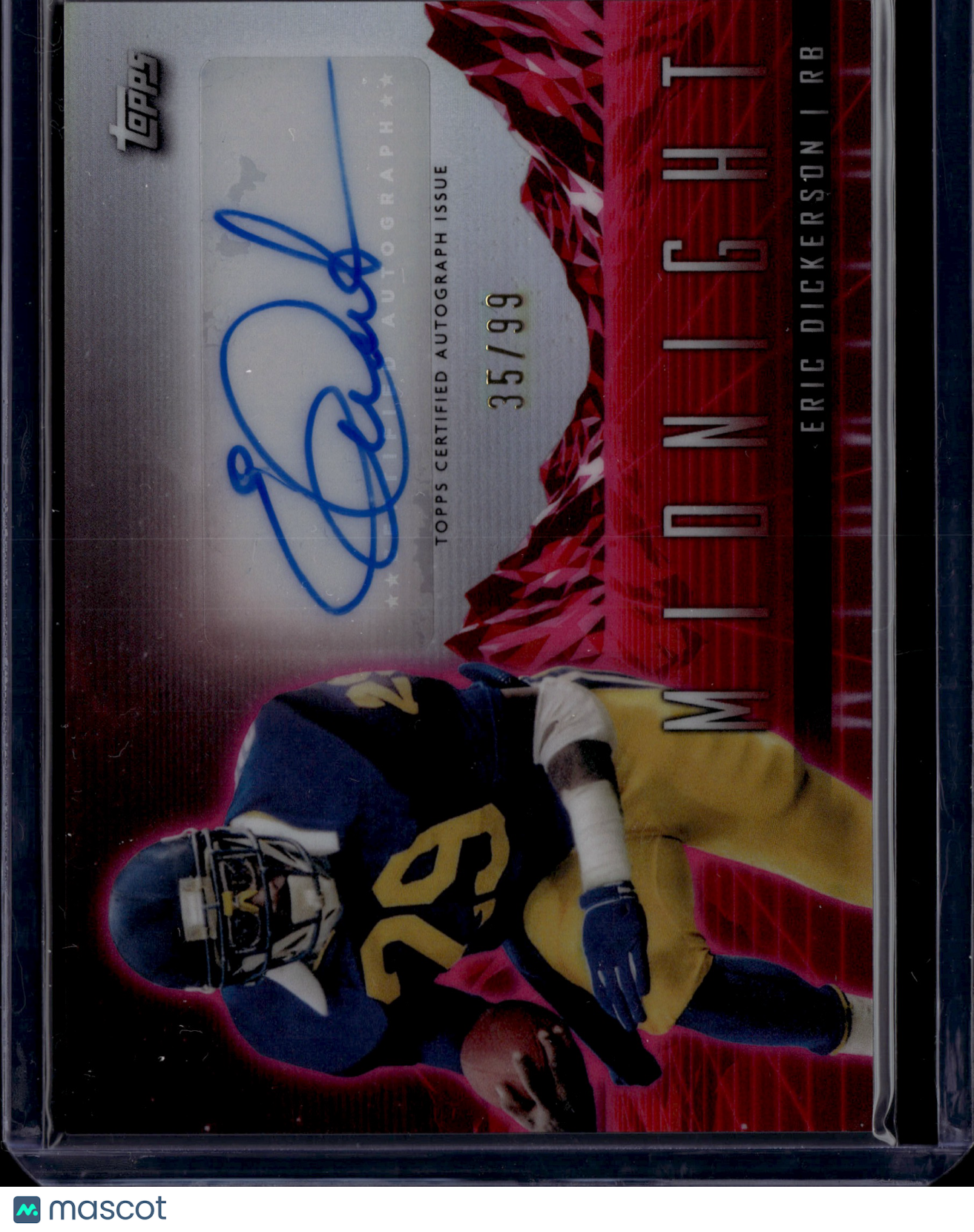 2024 Topps Midnight Football Eric Dickerson #HZS-ED Auto /99