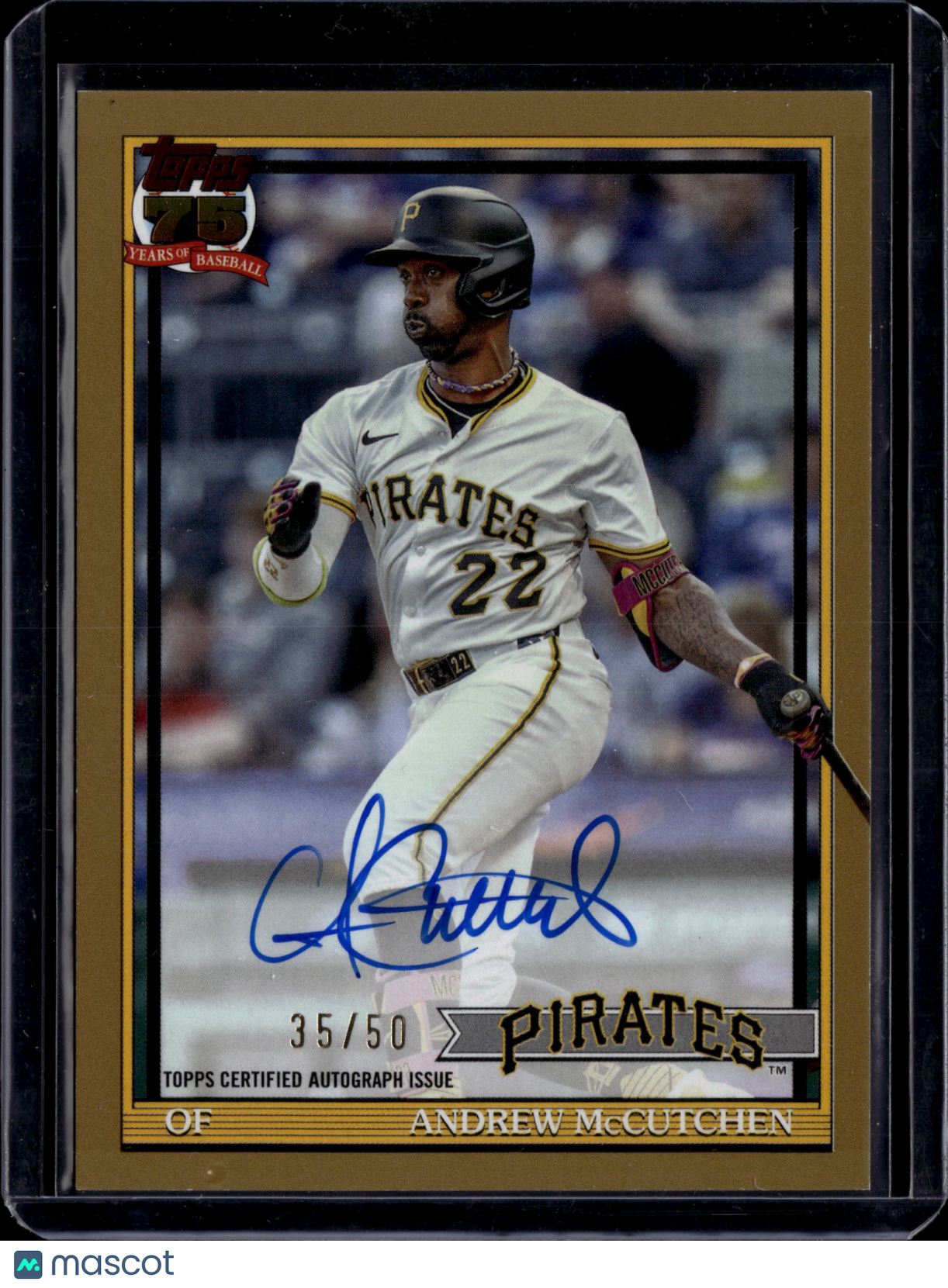 2026 Topps Baseball Andrew McCutchen #91A-AM Gold Auto /50