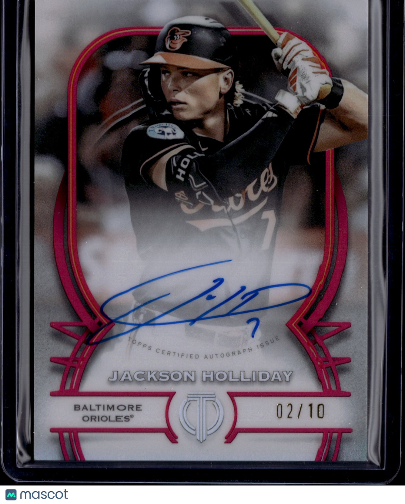 2026 Topps Tribute Jackson Holliday #TA-JH Red Auto /10