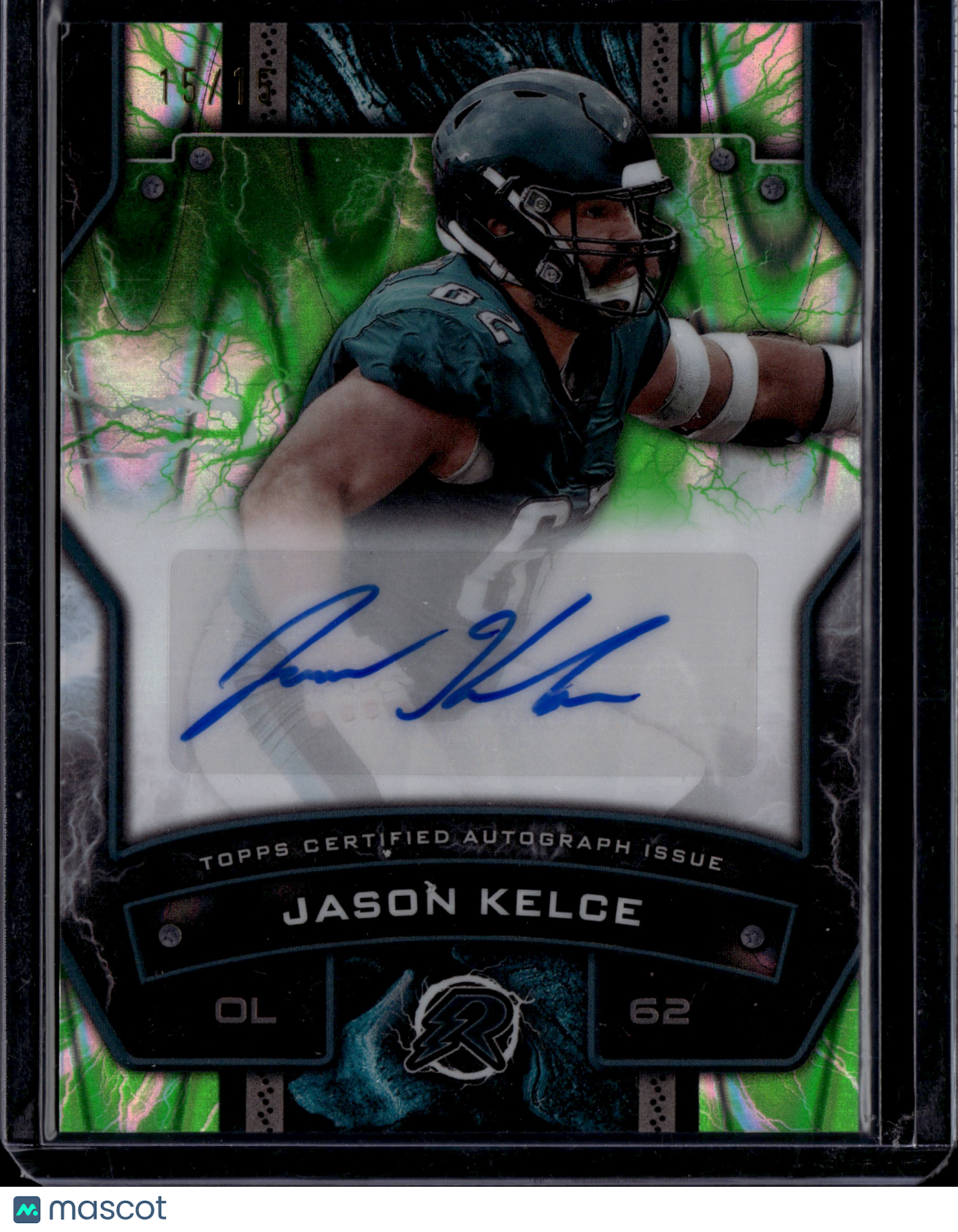 2025 Topps Resurgence Jason Kelce #RS-JKE Green Auto /15