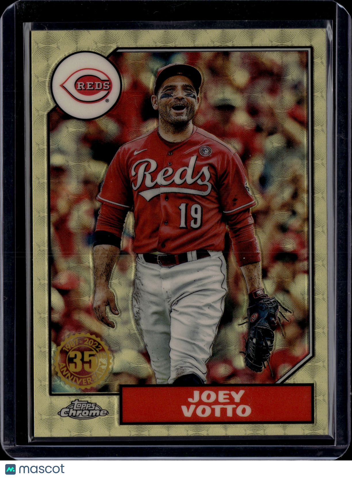 2022 Topps Chrome 1987 Topps Baseball Joey Votto #T87C-57 Superfractor 1/1