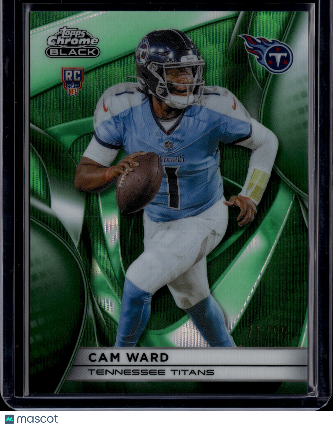 2025 Topps Chrome Black Cam Ward #148 Green /99 RC