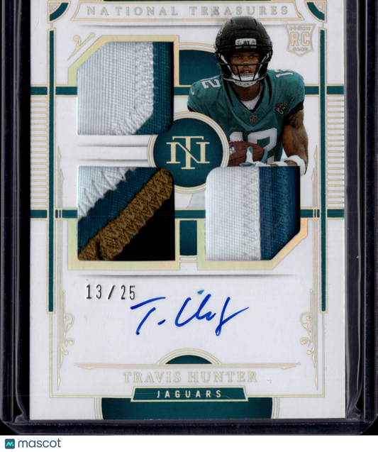 2026 Panini National Treasures Football Travis Hunter #RMS-THR Patch Auto /25