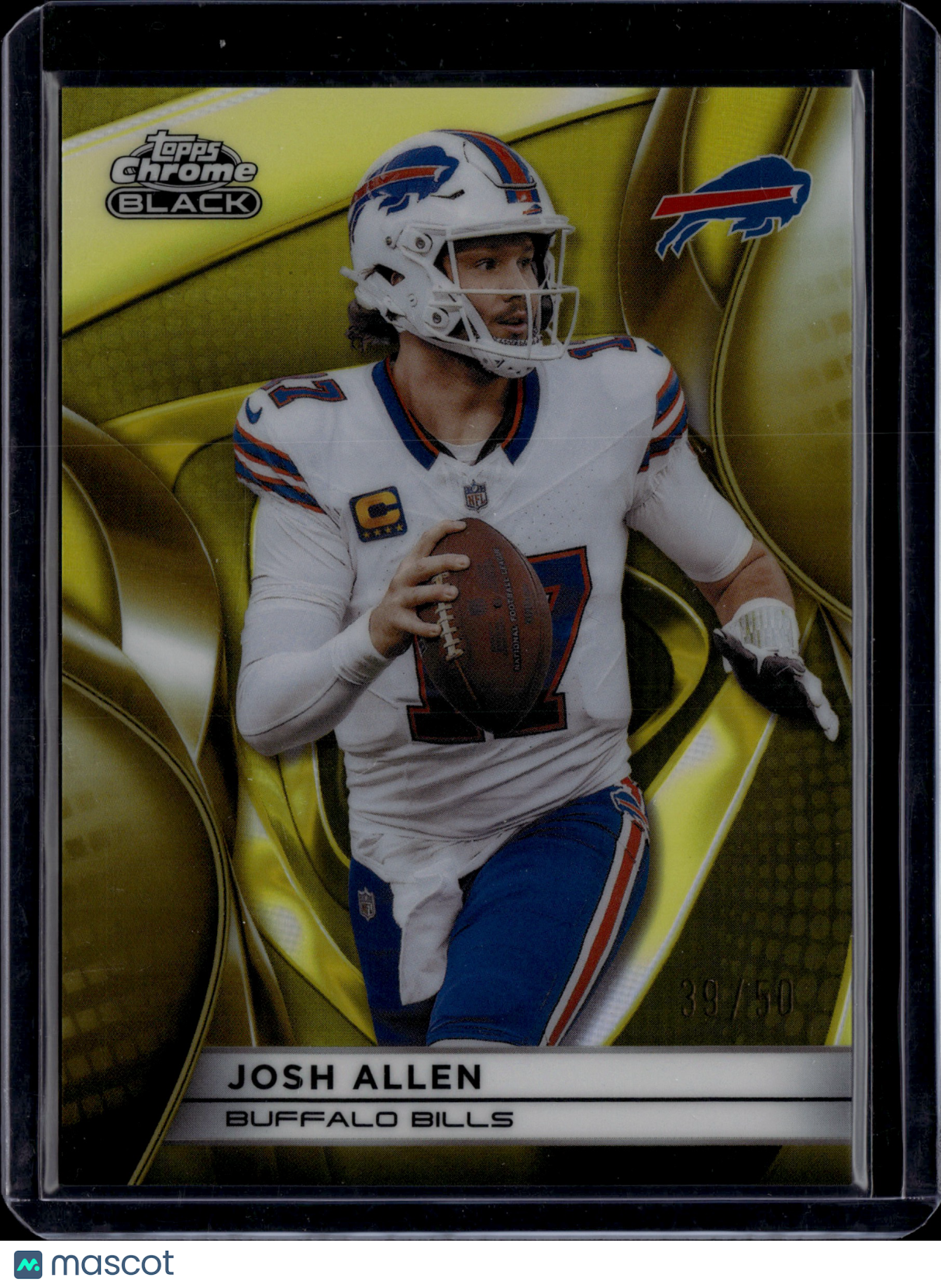 2025 Topps Chrome Black Josh Allen #12 Gold /50