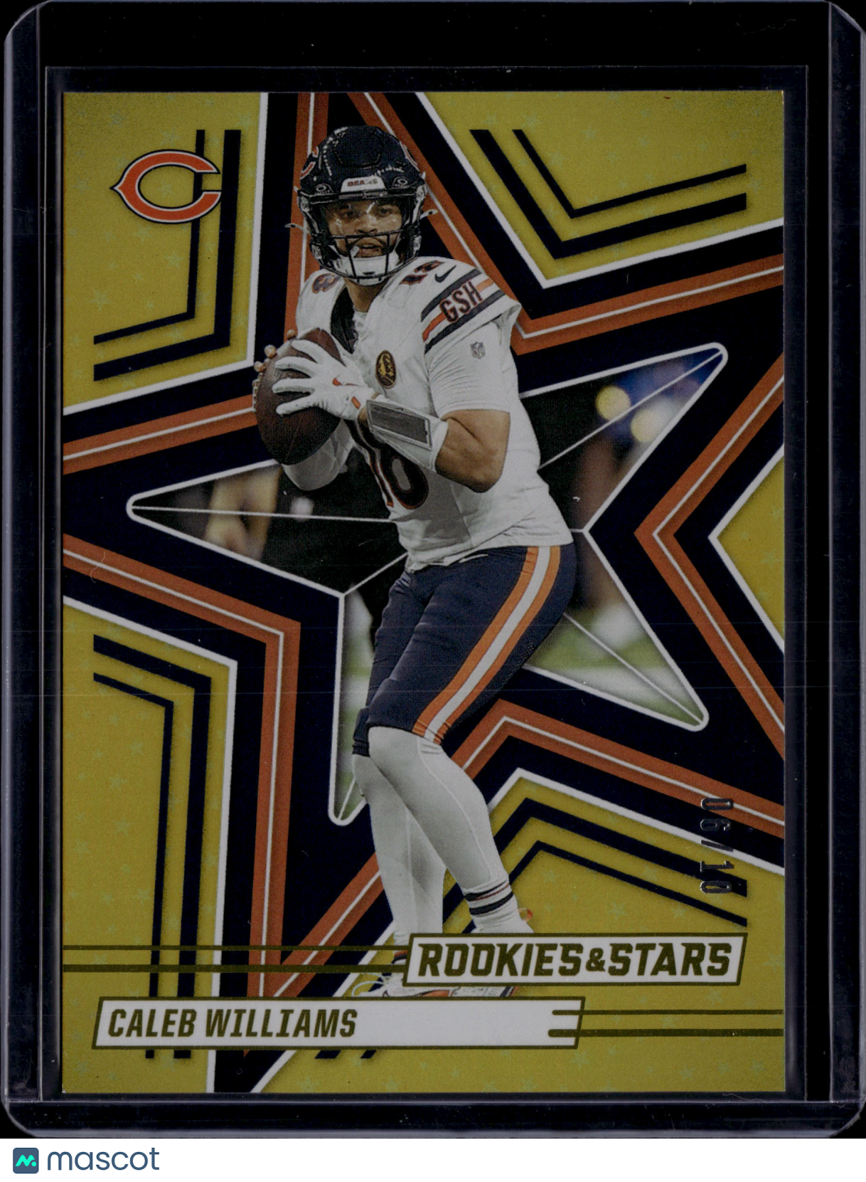 2025 Panini Rookies & Stars Caleb Williams #64 Gold /10