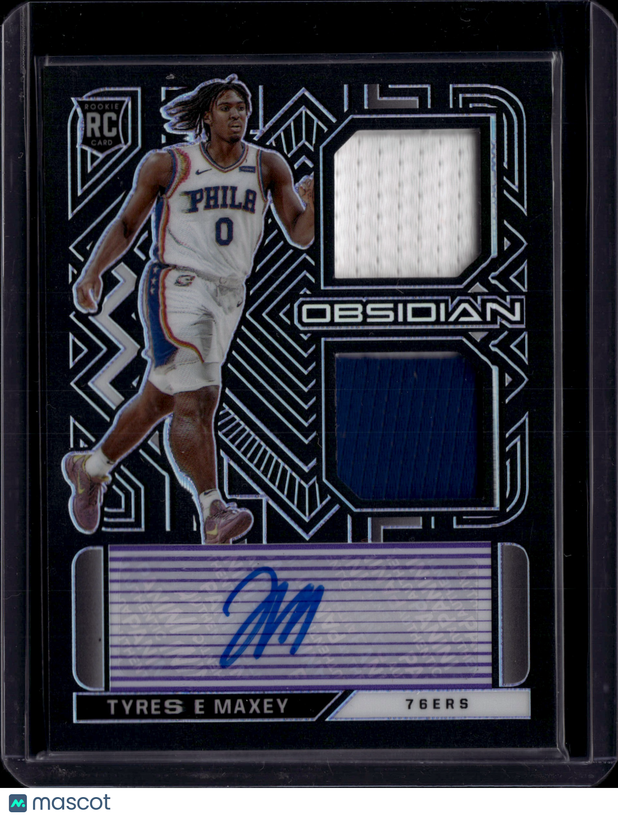 2021 Panini Obsidian Tyrese Maxey Auto /35 #RJI-TYM RC Memorabilia
