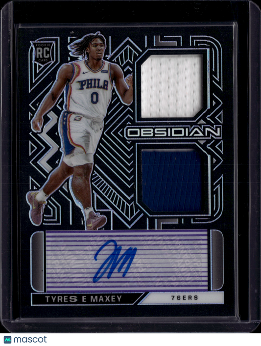 2021 Panini Obsidian Tyrese Maxey Auto /35 #RJI-TYM RC Memorabilia