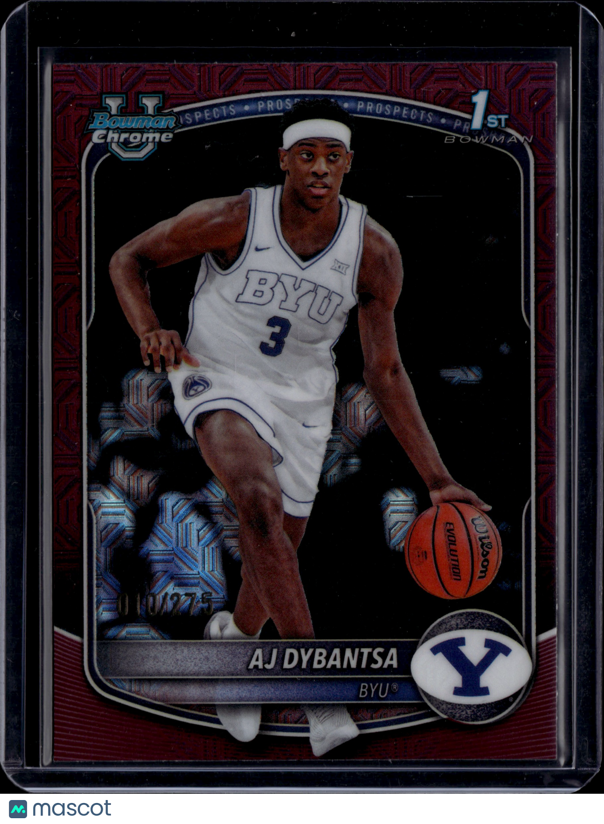 2025 Bowman Chrome University AJ Dybantsa #BCP-1 1st Bowman