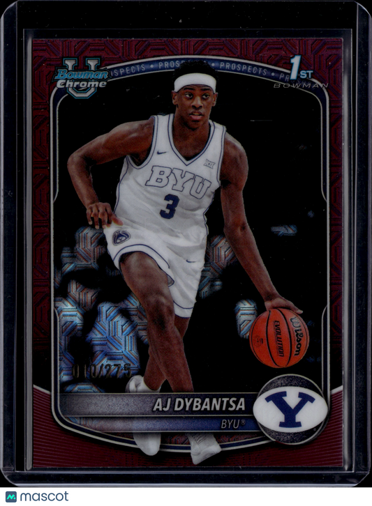 2025 Bowman Chrome University AJ Dybantsa #BCP-1 1st Bowman