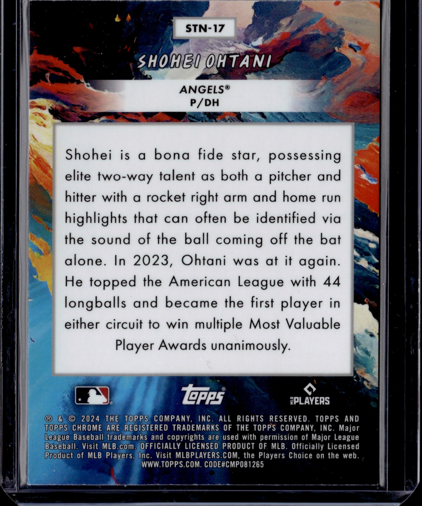 2024 Topps Chrome Stars in the Night Shohei Ohtani #STN-17