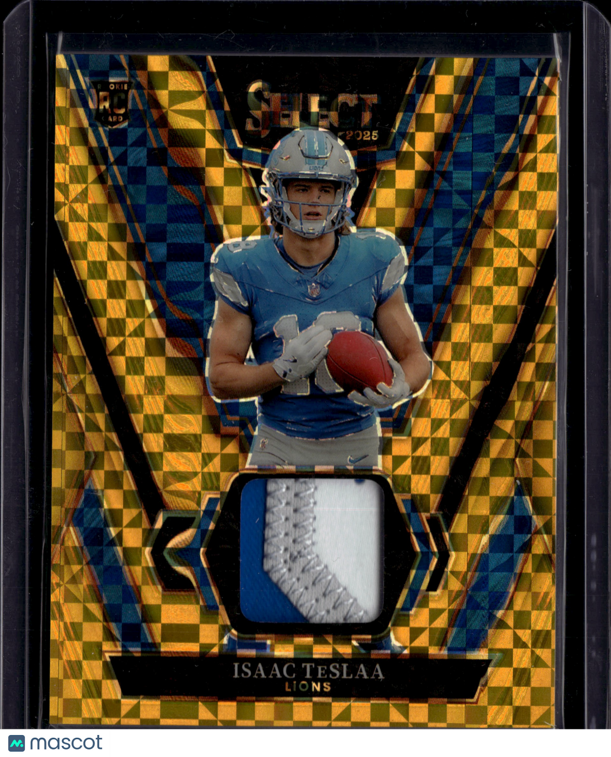 2026 Panini Select Rookie Swatches Isaac Teslaa Gold Prizm /10 Patch Memorabilia