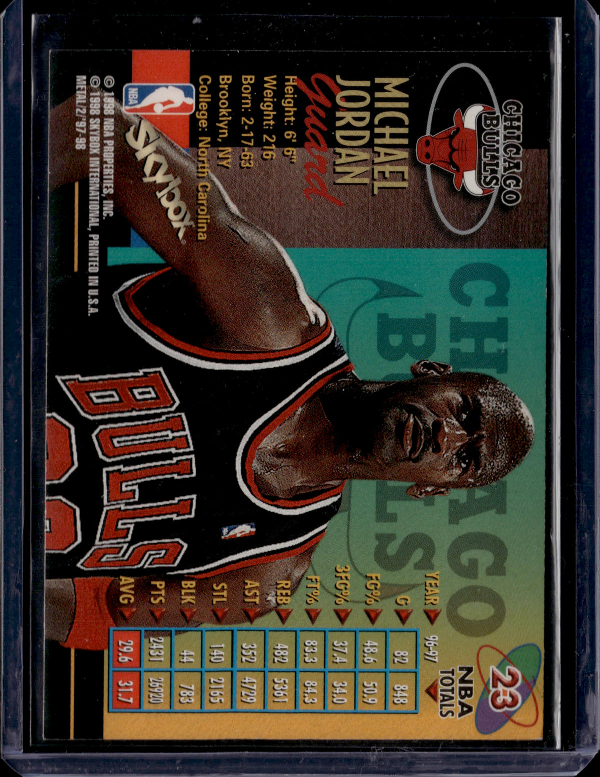 1998 Metal Universe Michael Jordan #23