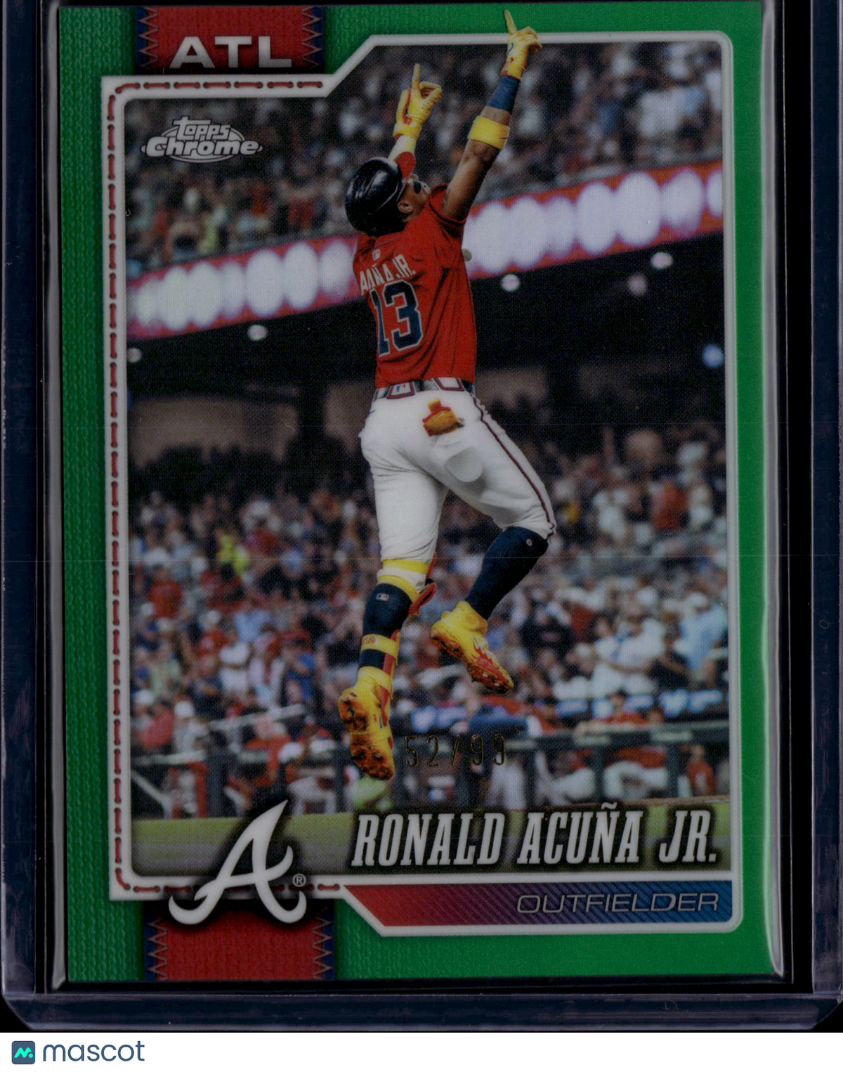 2026 Topps Chrome Ronald Acuña Jr. #124 Green Variation /99