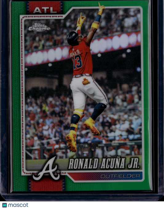 2026 Topps Chrome Ronald Acuña Jr. #124 Green Variation /99