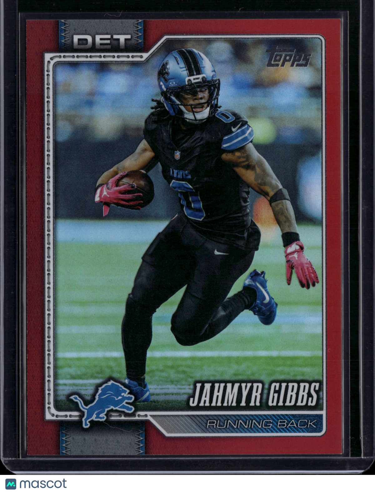 2026 Topps Football Jahmyr Gibbs #70 Red Foil /5