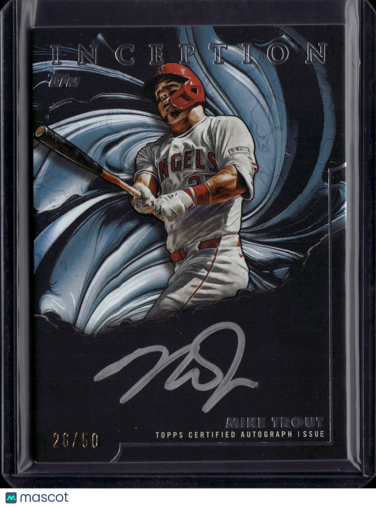 2025 Topps Inception Mike Trout #IS-MT Auto /50