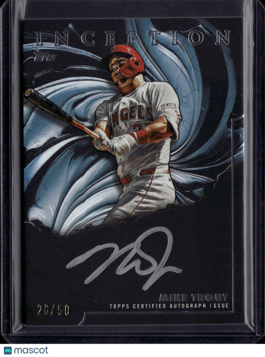 2025 Topps Inception Mike Trout #IS-MT Auto /50