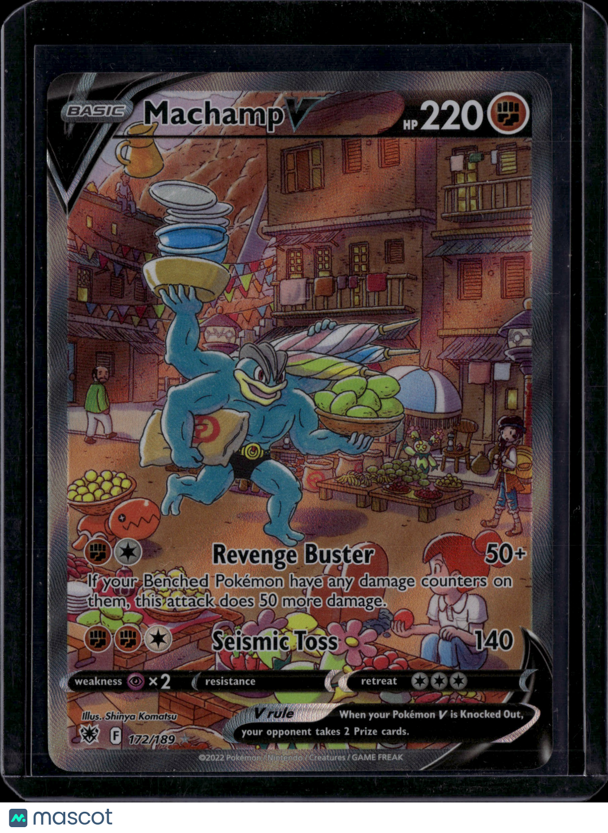 2022 Astral Radiance Machamp V Holo Ultra Rare SR FA #172/189