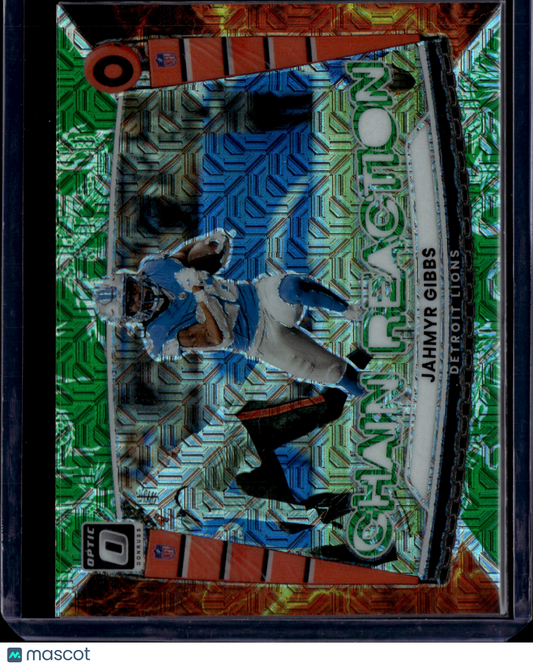 2025 Panini Donruss Optic Chain Reaction Jahmyr Gibbs #5 /24