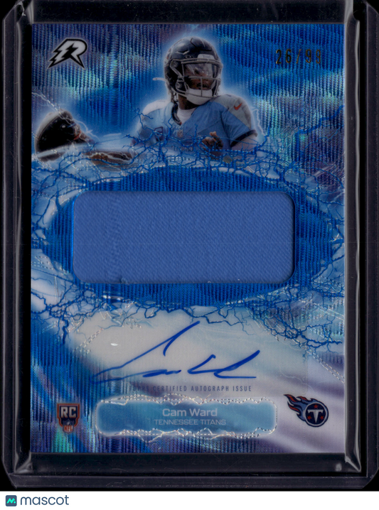 2026 Topps Resurgence Football Cam Ward #RRA-CW Auto Relic /99 RC
