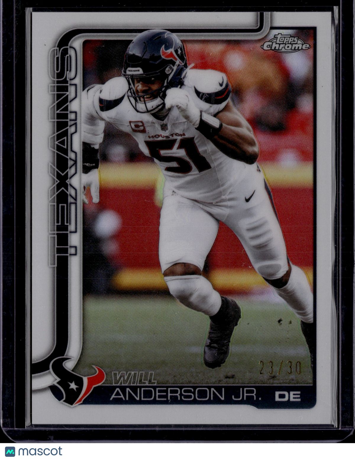 2025 Topps Chrome Will Anderson Jr. #121 White /30